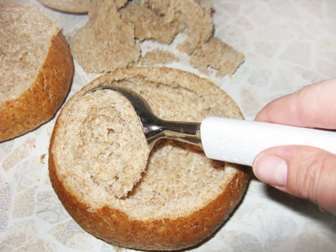 мякиш из хлеба