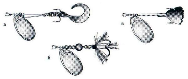 Рисунок 2: Блесны с телом и хвостиком