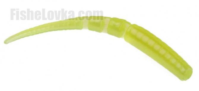 Силиконовый червь.